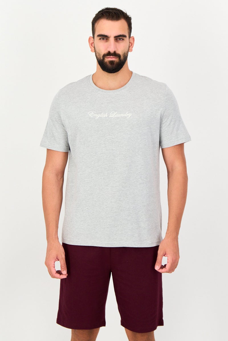 English Laundry Men 2 Pieces Embroidered Logo T-Shirt And Shorts Set, Multicolor - Image 4